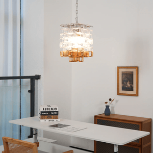 Glass Poliarte Interlocking Chandelier