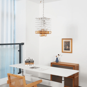 Glass Poliarte Interlocking Chandelier