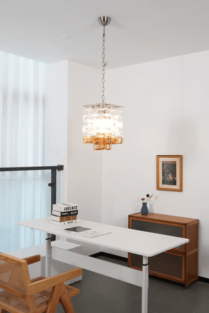 Glass Poliarte Interlocking Chandelier