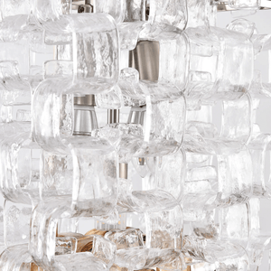 Glass Poliarte Interlocking Chandelier
