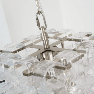 Glass Poliarte Interlocking Chandelier