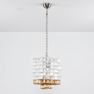 Glass Poliarte Interlocking Chandelier