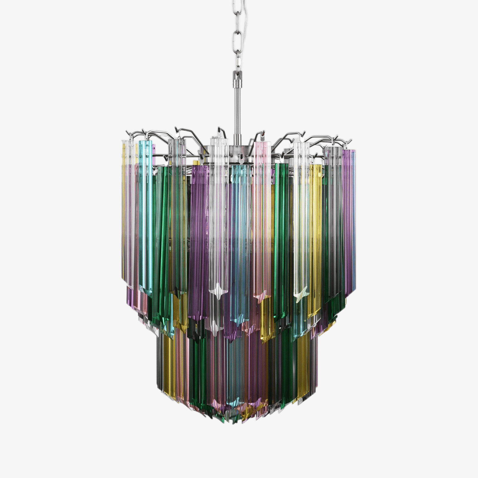 Prismatic Glass Colorful Chandelier