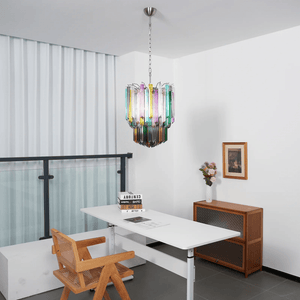 Prismatic Glass Colorful Chandelier