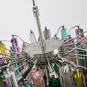 Prismatic Glass Colorful Chandelier