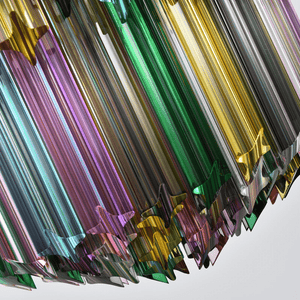 Prismatic Glass Colorful Chandelier