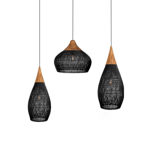 Braided Rattan Pendant Lamp