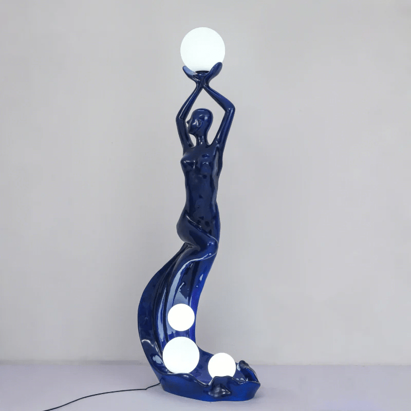 Mermaid Sculpture Floor Lamp – detail 7