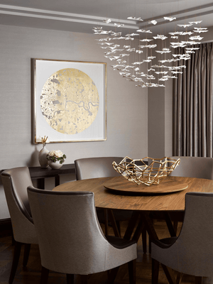 Leaf Twisted Sculptural Customize Chandelier