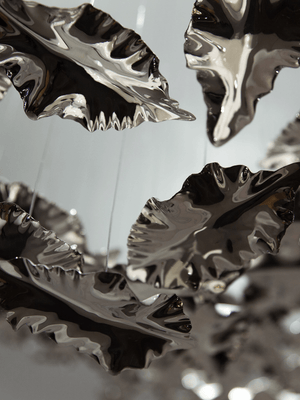 Leaf Twisted Sculptural Customize Chandelier