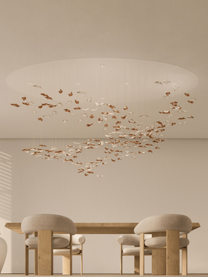 Leaf Twisted Sculptural Customize Chandelier