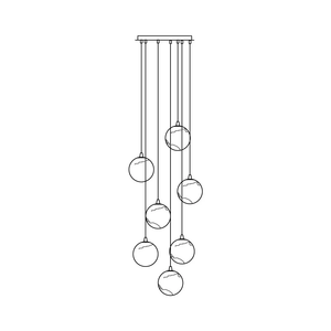 Sultana Alabaster Cluster Chandelier