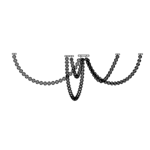 Pearl Glass Necklace Balls Chandelier