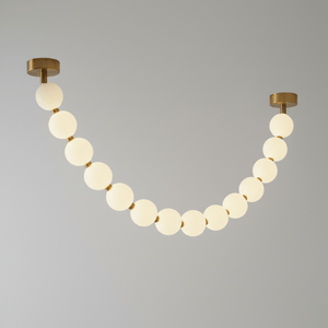 Pearl Glass Necklace Balls Chandelier