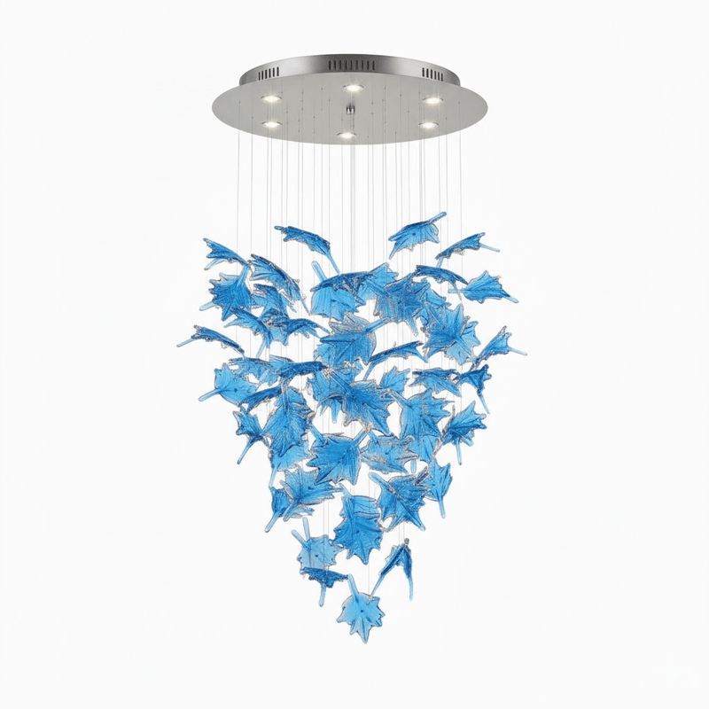 Multicolor Crystal Maple Leaf Chandelier