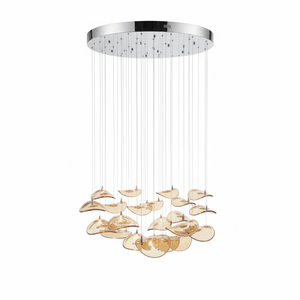 Wave Floating Leaf Chandelier