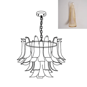 Murano Glass Leaf Chandelier