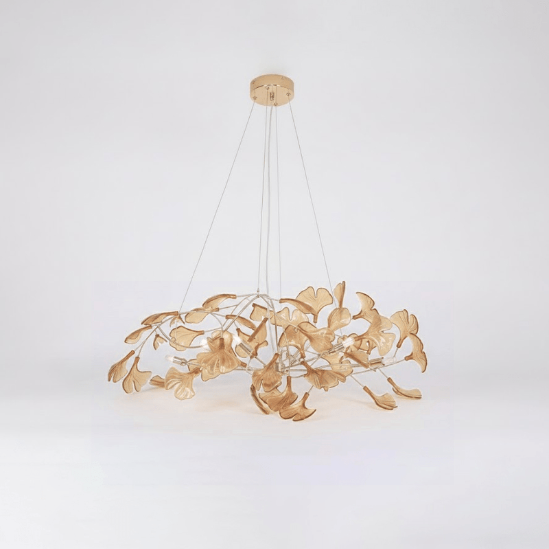 Acrylic Ginkgo Leaf Chandelier