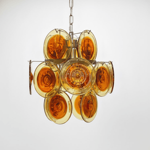Vintage Murano-Style Glass Chandelier