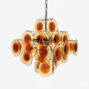 Vintage Murano-Style Glass Chandelier
