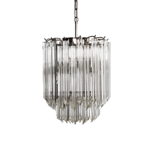 Transparant Glass Prism Chandelier