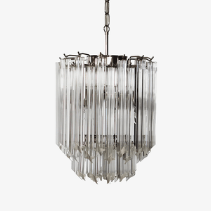 Transparant Glass Prism Chandelier