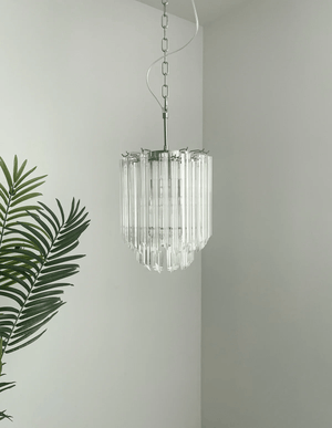 Transparant Glass Prism Chandelier