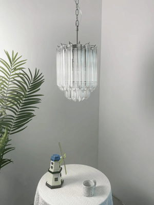 Transparant Glass Prism Chandelier