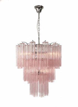 Rose Tubes Glass Chandelier