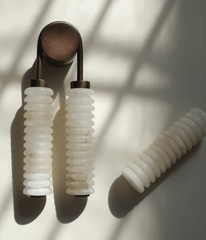 Calla Ribbed Alabaster Sconce