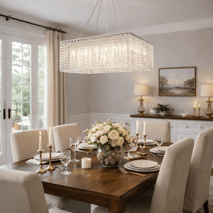Crystal Frame Chandelier