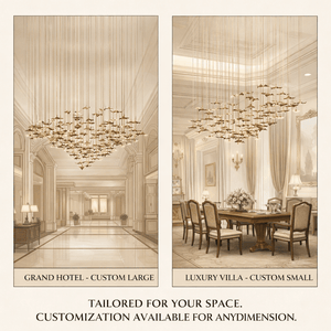 Leaf Twisted Sculptural Customize Chandelier