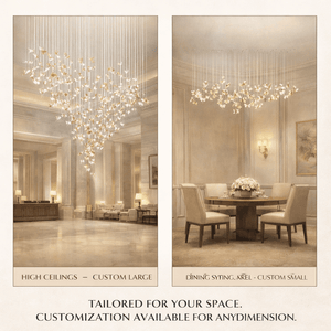 Frosted Petals Frozen Chandelier