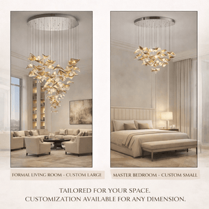 Wave Floating Leaf Chandelier