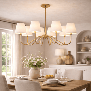Opaluxe Brass Chandelier