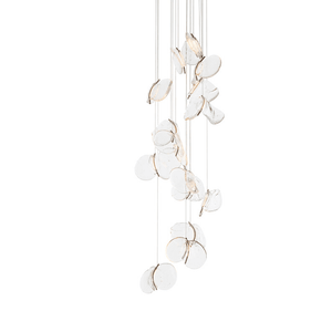 Luminous Glass Petals Pendant Lamp
