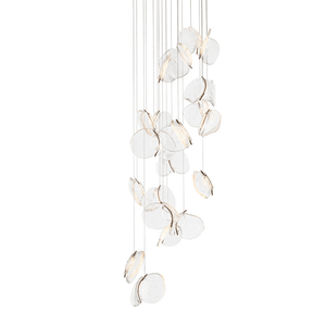 Luminous Glass Petals Pendant Lamp