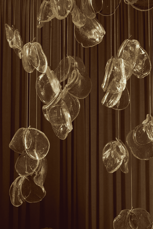 Luminous Glass Petals Pendant Lamp