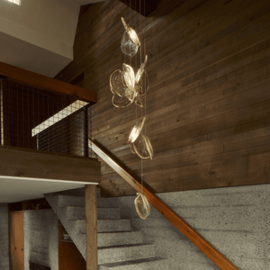 Luminous Glass Petals Pendant Lamp