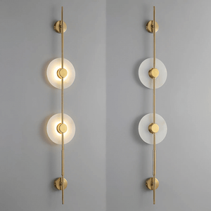 Alabaster Vertical Wall Sconce