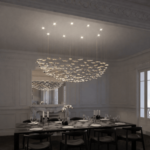 Leaf Twisted Sculptural Customize Chandelier