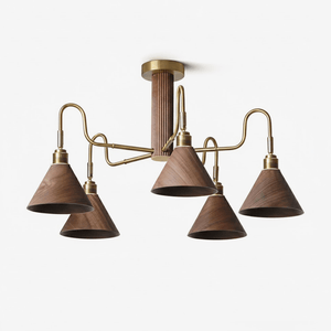 Bravik Wood Chandelier