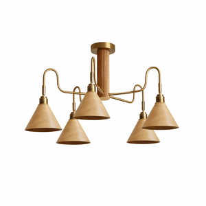 Bravik Wood Chandelier