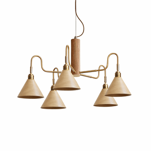 Bravik Wood Chandelier