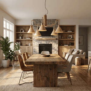 Bravik Wood Chandelier