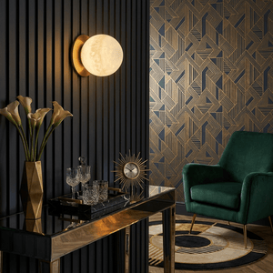 Alabaster Mini Orb Wall Lamp