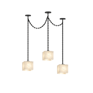 Cascade Chain Cube Chandelier