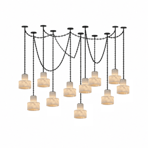 Multi-Tier Chain Drum Pendant Lamp