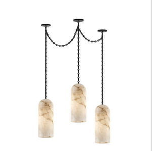 Cascading Chain Capsule Chandelier
