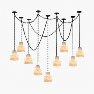 Multi-Tier Chain Drum Pendant Lamp